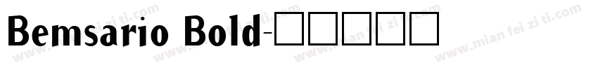 Bemsario Bold字体转换